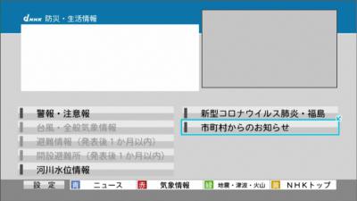 NHKデータ放送イメージ画２