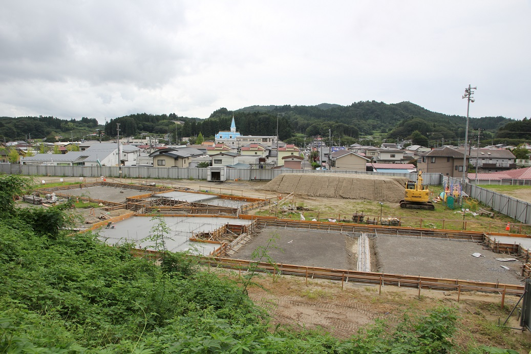 基礎コンクリート打設完了