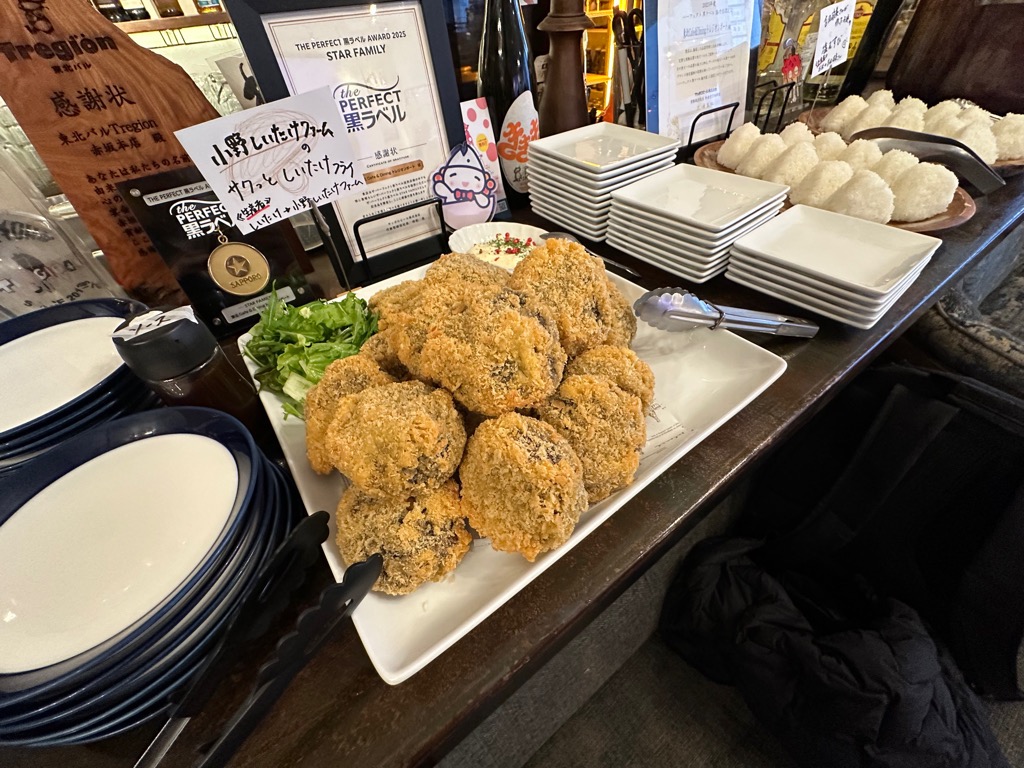 料理（しいたけフライ）