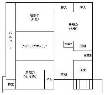 間取図・設備の画像