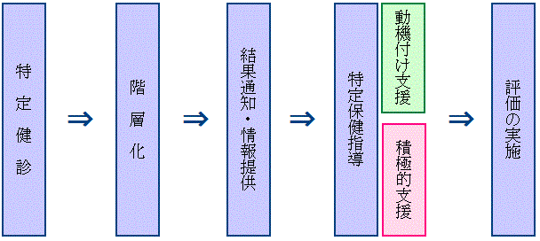 特定健診・特定保健指導の流れの流れ